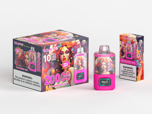 RGB Light Big Puff Batterie de vapotage de 650 Mah Sus304 20000Puffs