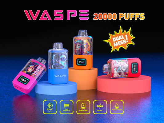 RGB Light Big Puff Batterie de vapotage de 650 Mah Sus304 20000Puffs