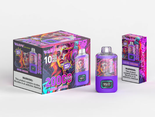 RGB Light Big Puff Batterie de vapotage de 650 Mah Sus304 20000Puffs