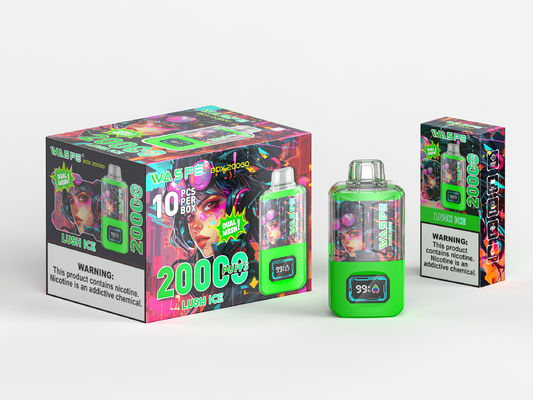 650 Mah Rgb Vape Légère Grand Puff Avec 24ml de jus et 20000Puffs Sus304 couleur OEM