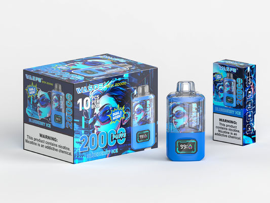 RGB Light Big Puff Batterie de vapotage de 650 Mah Sus304 20000Puffs