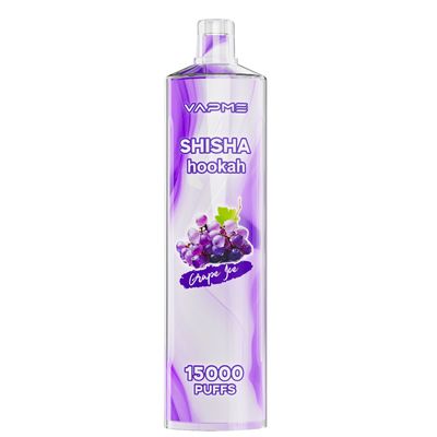 Vape à grande capacité SUS304 Big Puff avec 24 saveurs fruitées 0%/2% Nic Couleur OEM