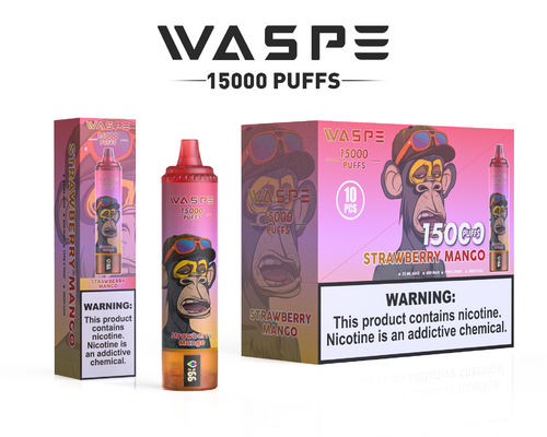 650mAh Big Puff Vape avec 22 ml de jus 2% 5% de nicotine Niveaux 12 saveurs fruitées Couleur conçue OEM