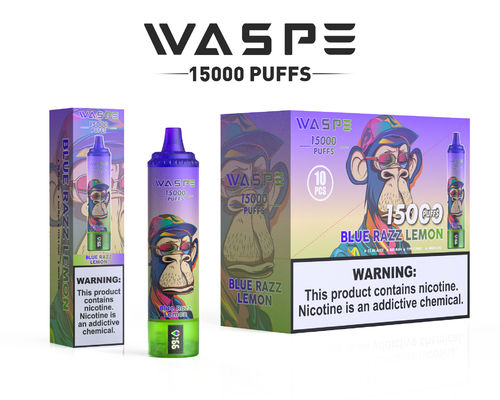 Port de charge de type C 15000 Puffs Vape avec RGB Light 2% Nic 22 ml Capacité de jus