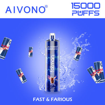 15000 Puffs 24 ml Vapor jetable pré-rempli Type C Rechargeable
