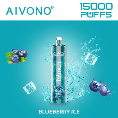 Vape pré-rempli de 600 mAh avec 15000 bouffées et bobine de 0,6 ohm