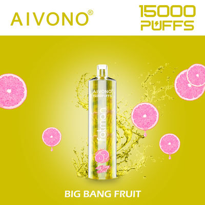 15000 Puffs 24 ml Vapor jetable pré-rempli Type C Rechargeable