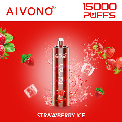 stylo à vapotage jetable de type C rechargeable 24 ml capacité liquide 0,6 ohm résistance à la bobine