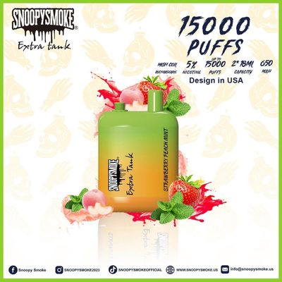 Double18mL E Liquide pré-rempli à 5% de nicotine avec batterie rechargeable de type C
