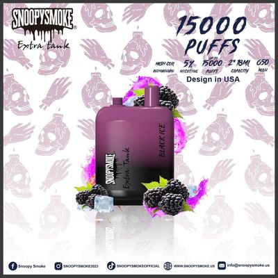 Fruit Flavor USA Vape avec bobine en maille de 1,2 ohm Double 18mL E Liquide 15000 bouffées