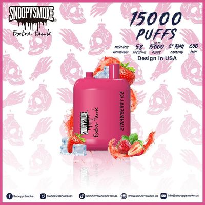 Double18mL E Liquide pré-rempli à 5% de nicotine avec batterie rechargeable de type C