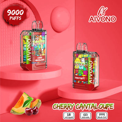 650mAh 0%/2%/3%5% de nicotine pré-remplis Vapor à usage unique 9000 puffs