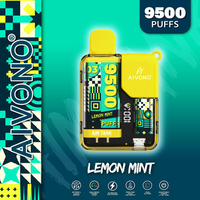 650 mAh Pouvoir réglable Vape Pen jetable 9500 Puffs 3% Nic