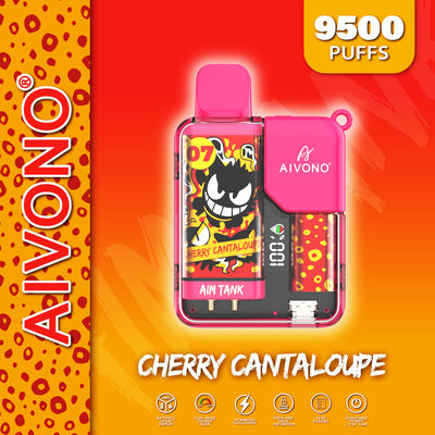 650 mAh Pouvoir réglable Vape Pen jetable 9500 Puffs 3% Nic