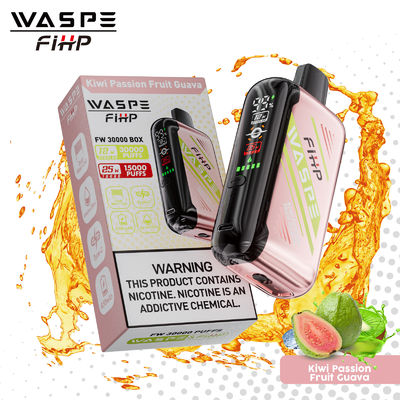 30000 Puffs Mesh Coil Vapor jetable avec 28 ml E Liquide et flux d'air réglable