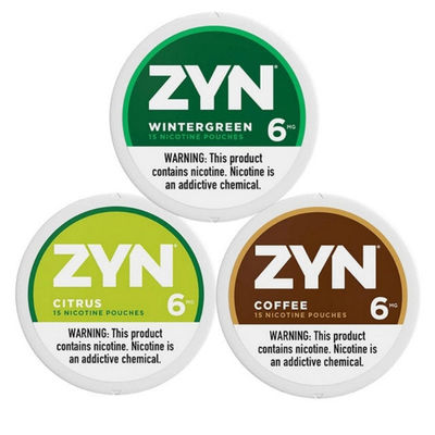 ZYN Sacs à nicotine 3 mg 6 mg 9 mg 10 saveurs au choix